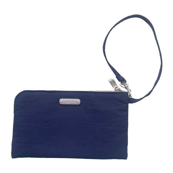 Baggallini wristlet Navy Blue RIFD - Picture 1 of 5